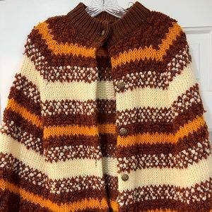Vintage sweater poncho